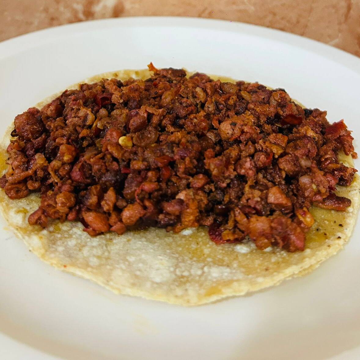 TACO DE CHORIZO