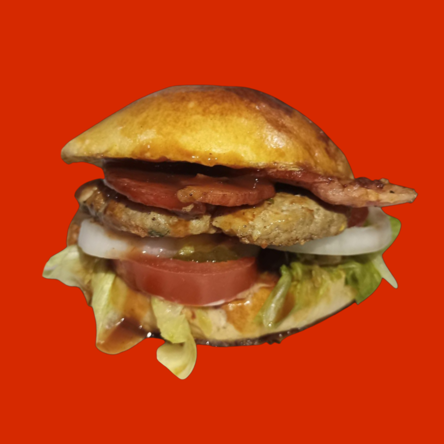 Hamburguesa BBQ tocino