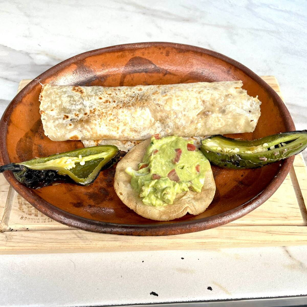 BURRO DE ARRACHERA S/N QUESO+AGUA DE SABOR O COCA