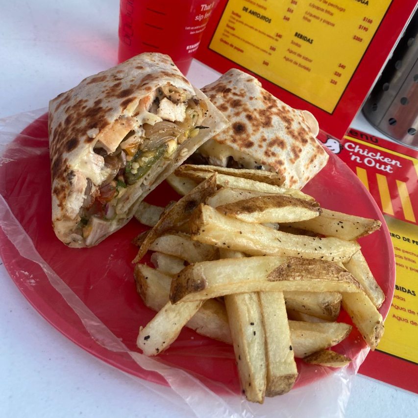 Burro de Pechuga con Papas Caseras