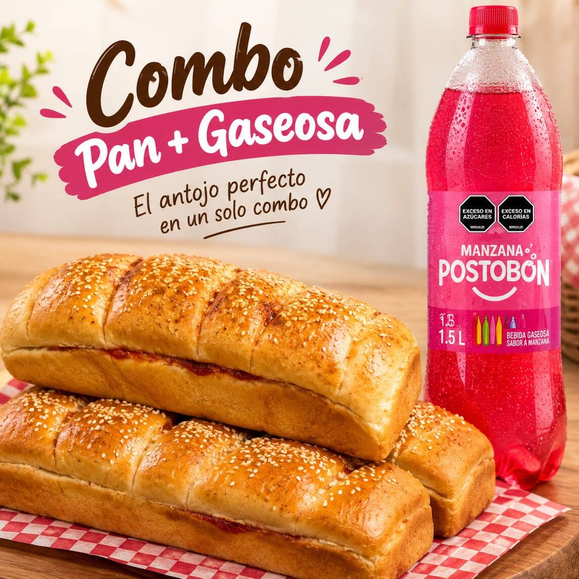 1 Pan Abuela + Gaseosa 1.5l