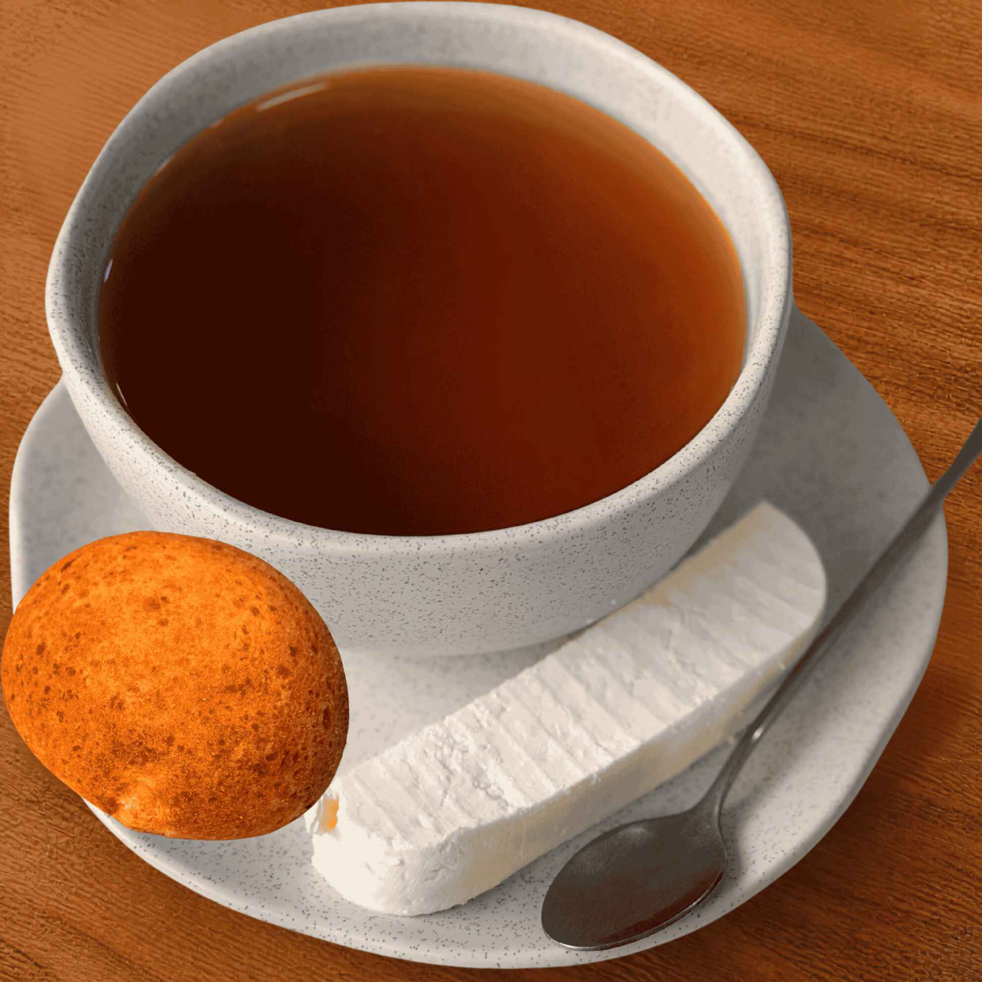 C7 Agua de Panela con Queso y Almojábana