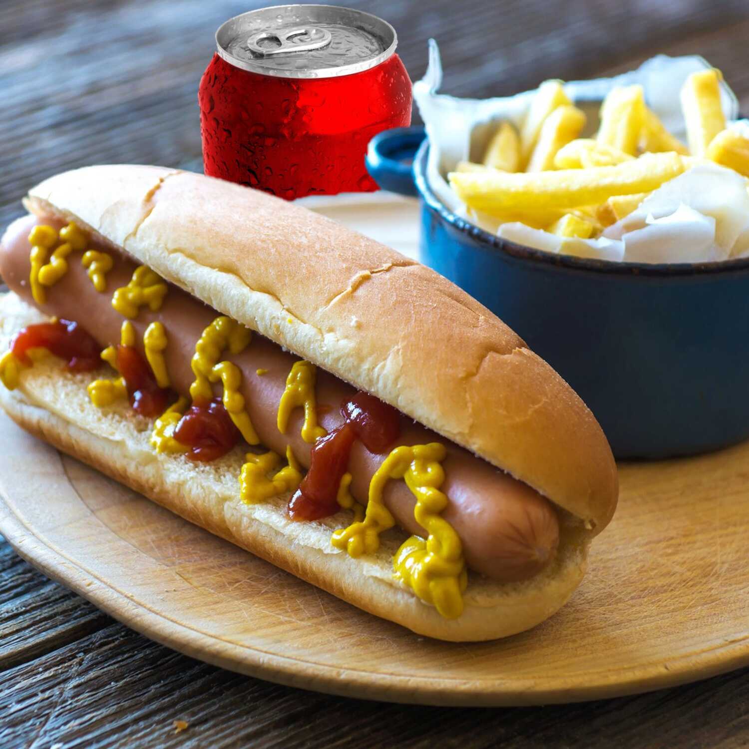 COMBO 1 HOTDOG PAPAS FRITAS Y BEBIDA🌭🍟🥤