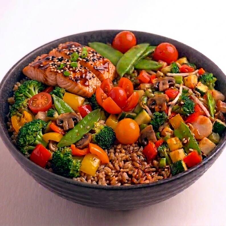 Yakimeshi Salmon