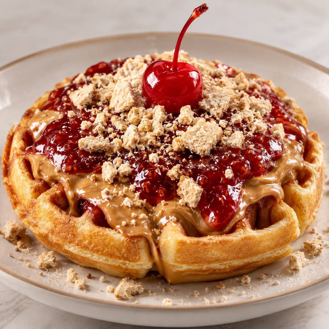 Wafle con Mazapán