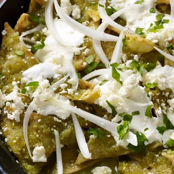 Chilaquiles Verdes con Pollo