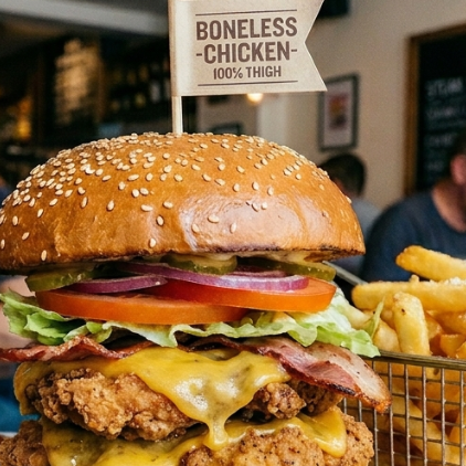 HAMBURGUESA BONELESS