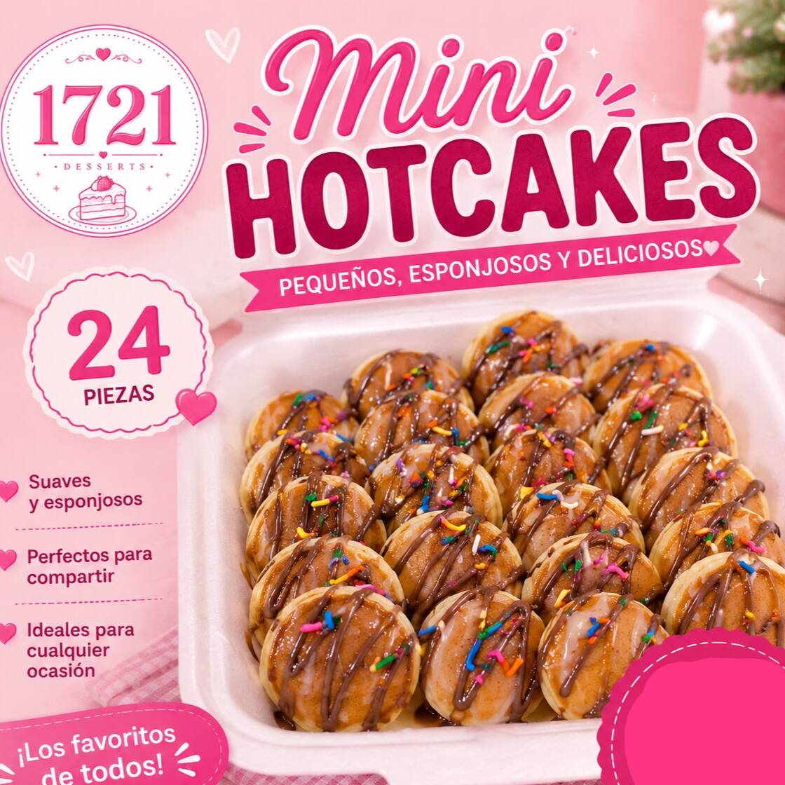 MINI HOTCAKES 24 PIEZAS