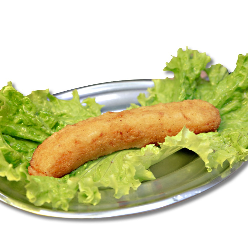 Banana empanada e frita