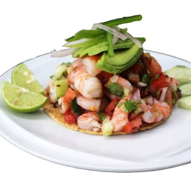Tostada Camarón Cocido