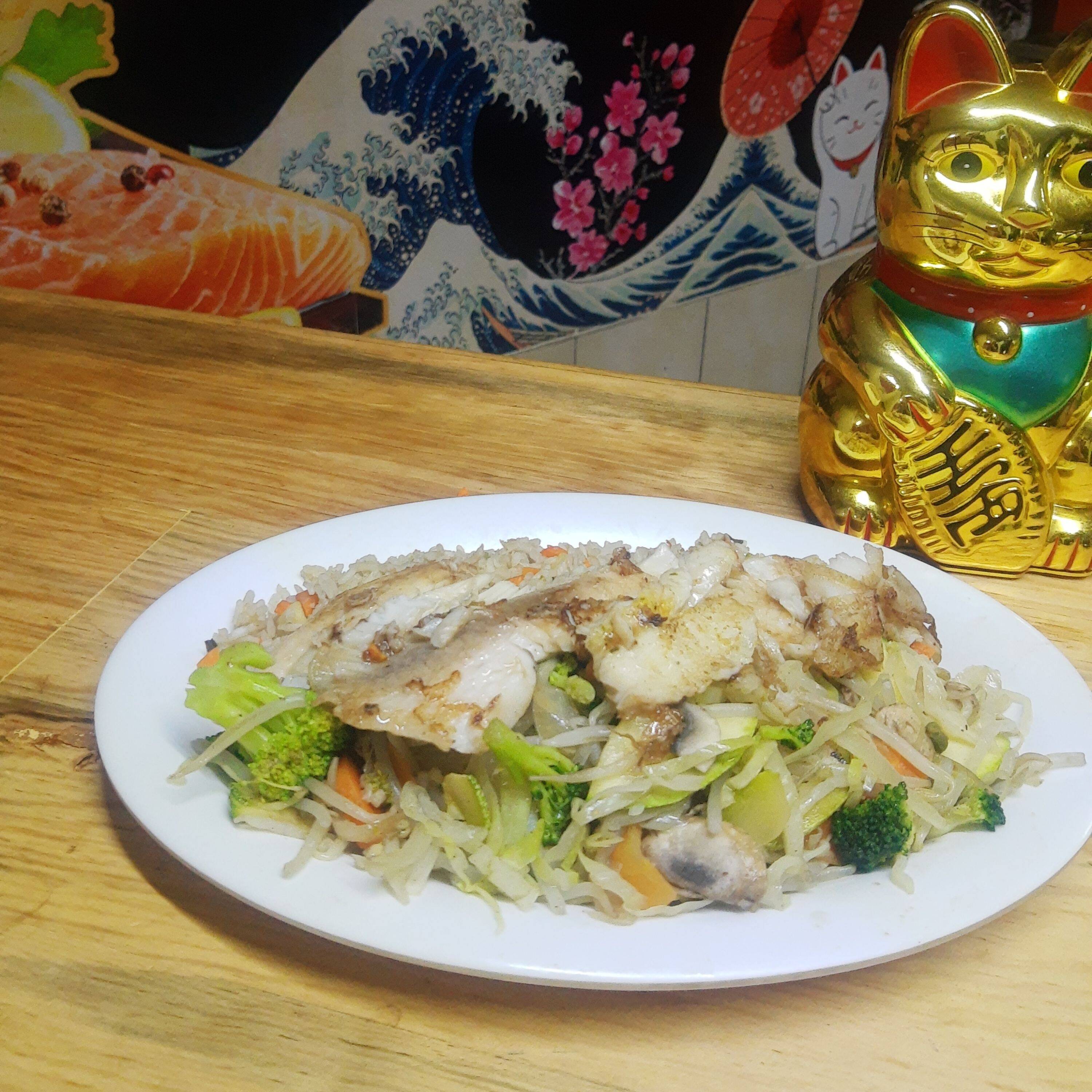 Tepanyaki de pescado