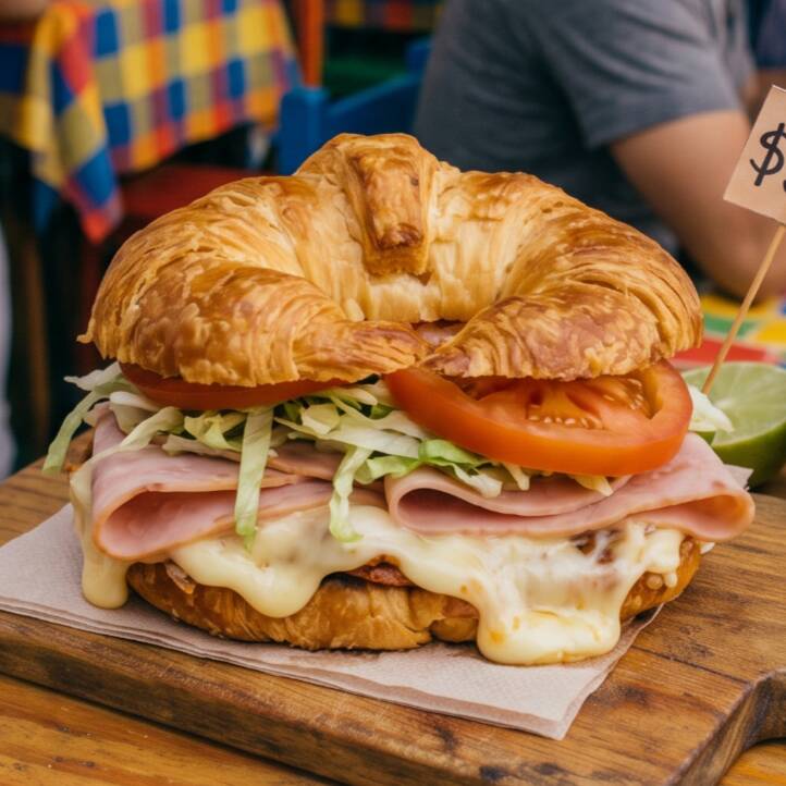 Cuernito de Jamón con Queso