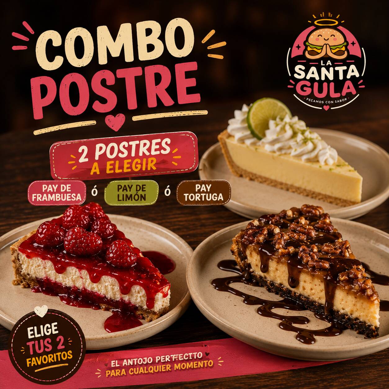 PAQUETE 2 POSTRES