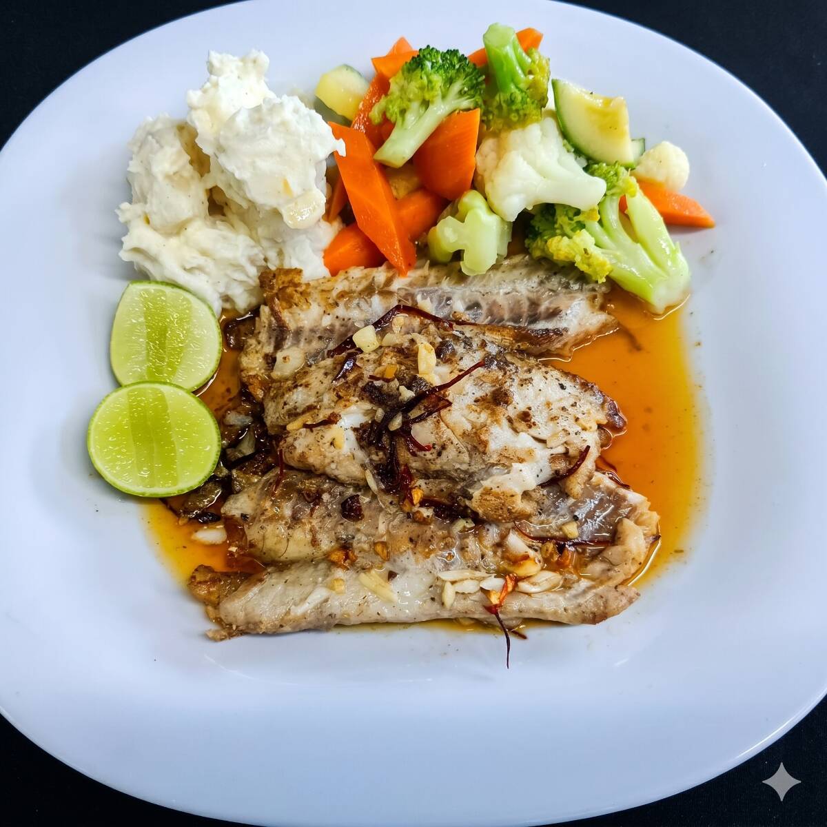 Pescado al Ajillo