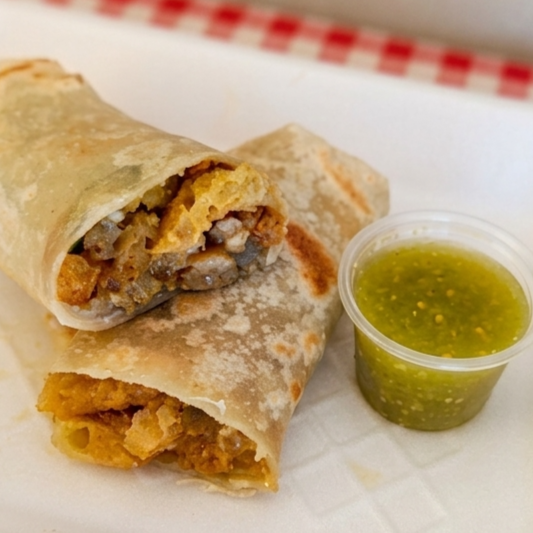 Burrito de Chicharron en Salsa Verde