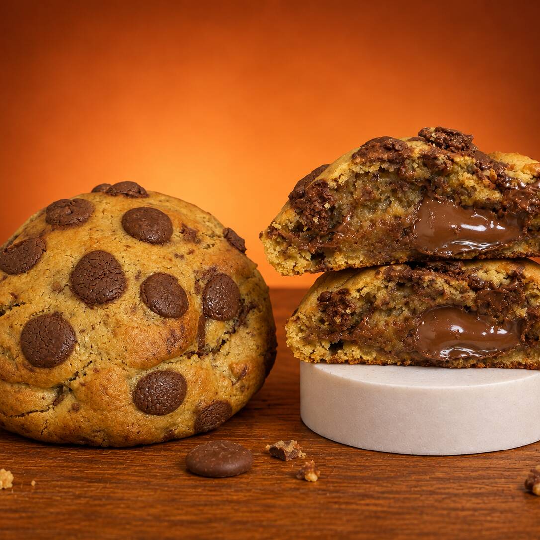 Massa tradicional com chocolate ao leite nobre. Recheio de Nutella e finalizada com mais Nutella. 🍪🤎
