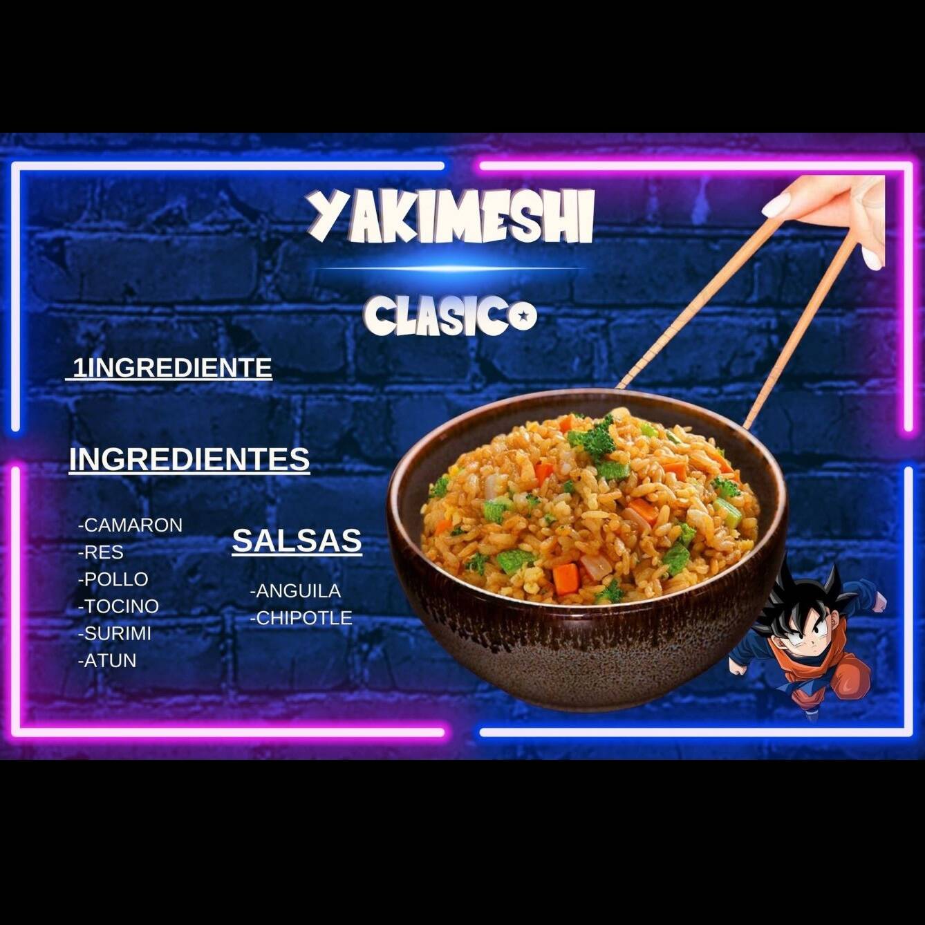 Combo Yakimeshi + AGUA GRÁTIS
