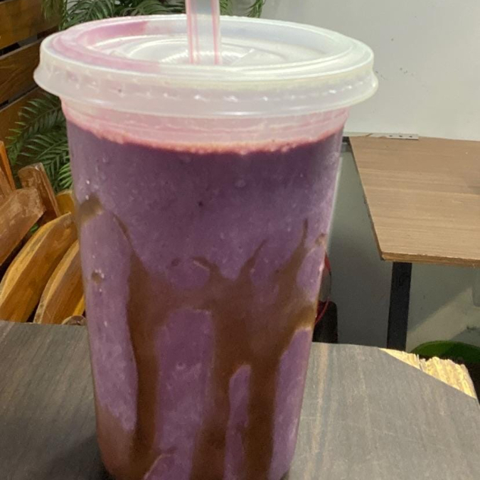 açaí leite liquido condessado e farinha de amendoim