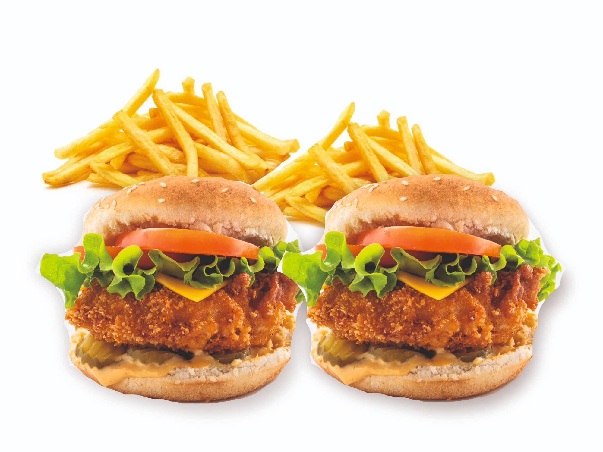 Dúo Combo Crispy Deluxe con papas