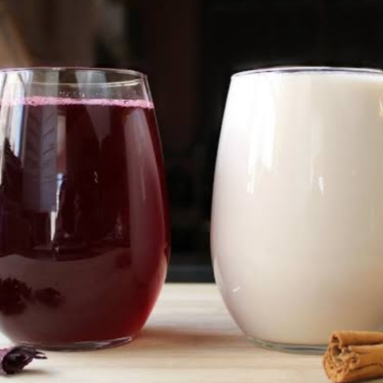 Aguas de. Horchata y Jamaica