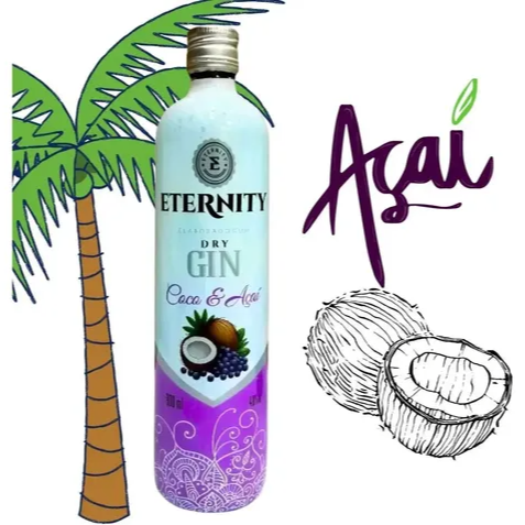 Dose de Gin Eternity Coco é Açaí, Copão de 770ml