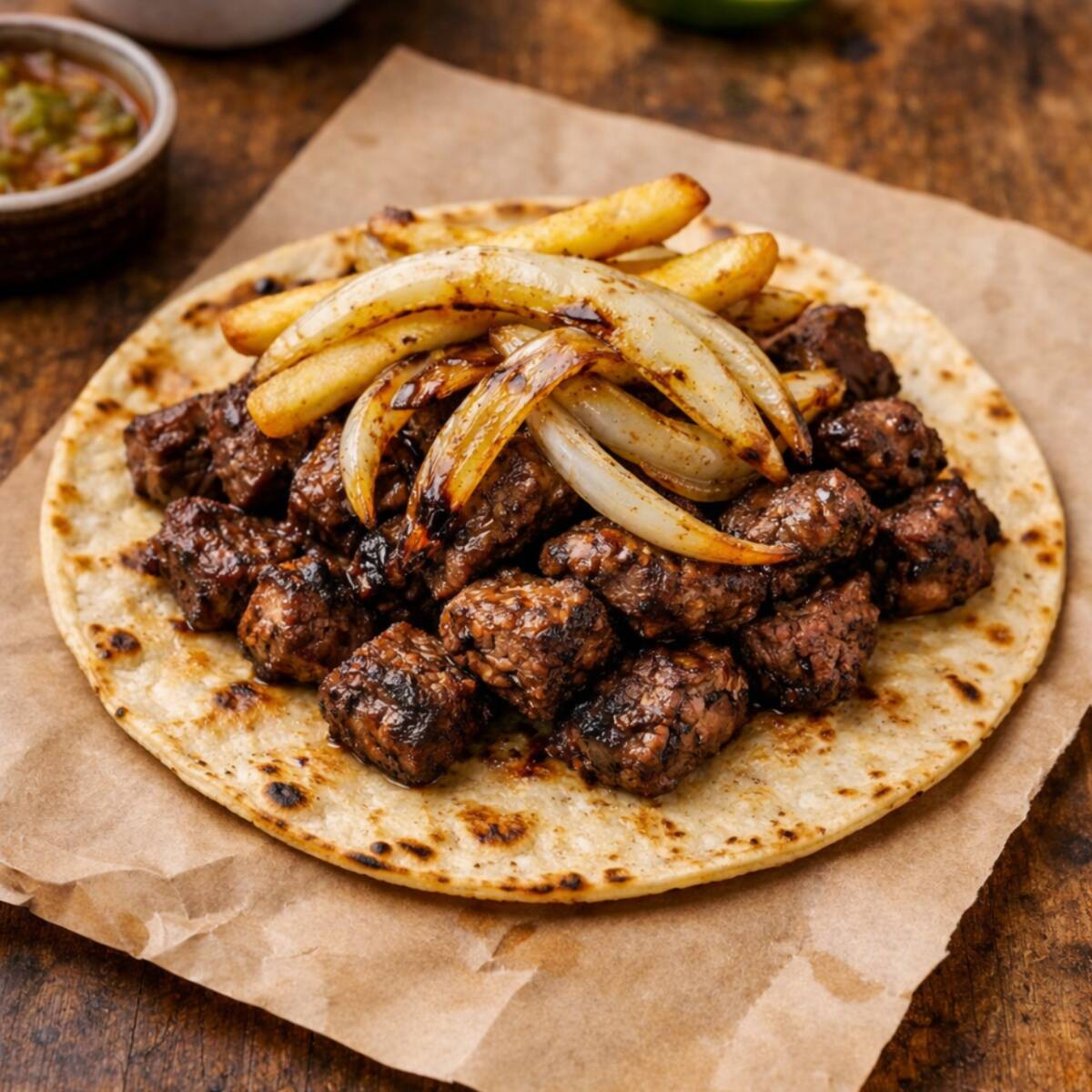 Taco Arrachera (c/Papas)