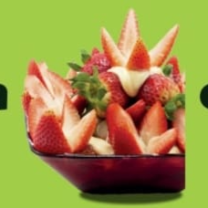 Fresas con crema pequeña