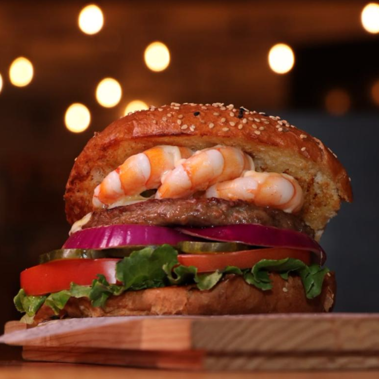 Hamburguesa Grande Mar y tierra