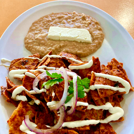 Chilaquiles Rojos Picantes