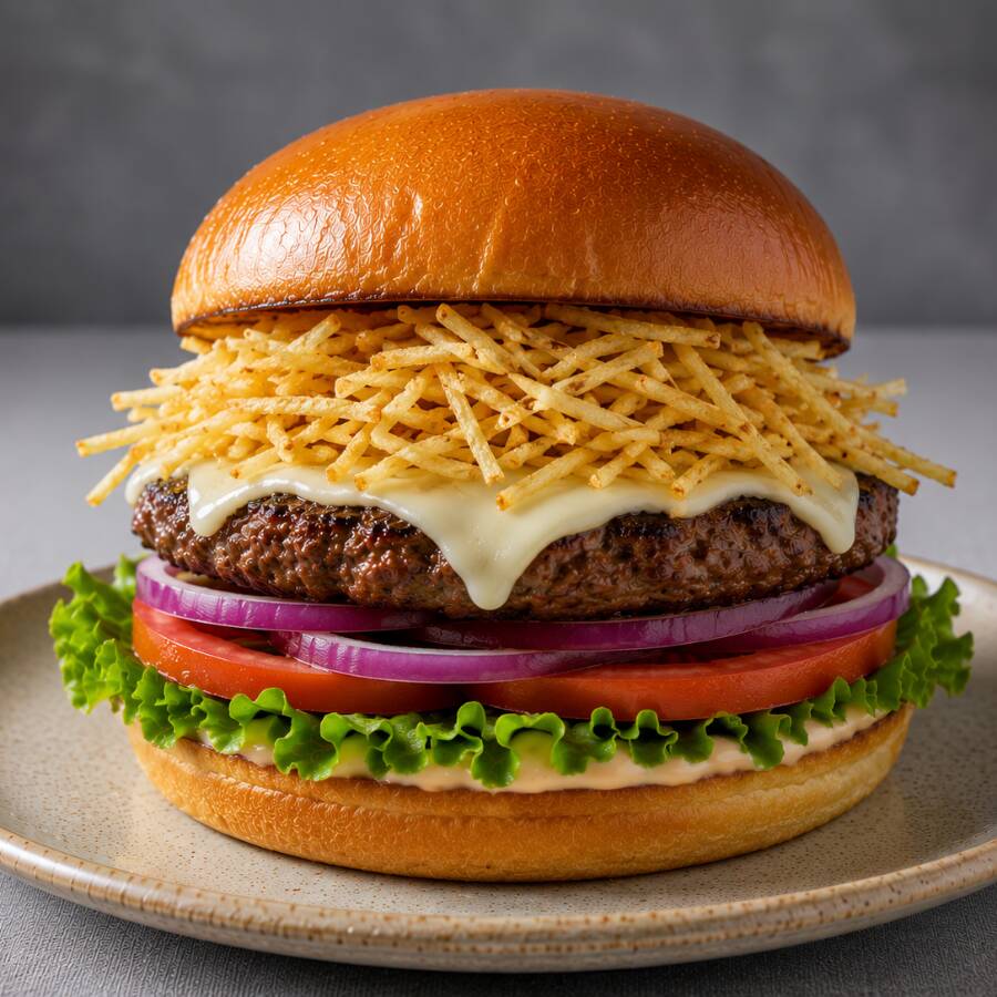 Hamburguesa clásica de res