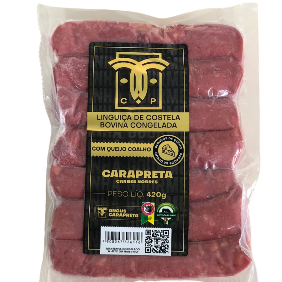 Linguiça Mineira - Aprox. 500g - CONGELADA