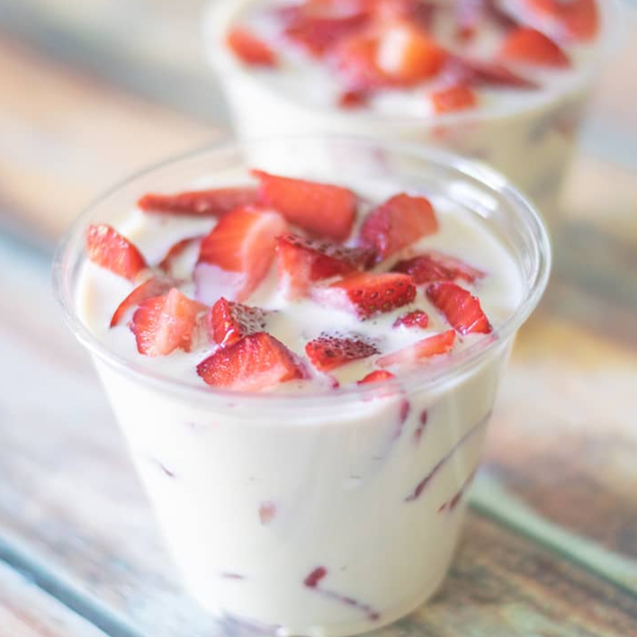 Fresas con crema