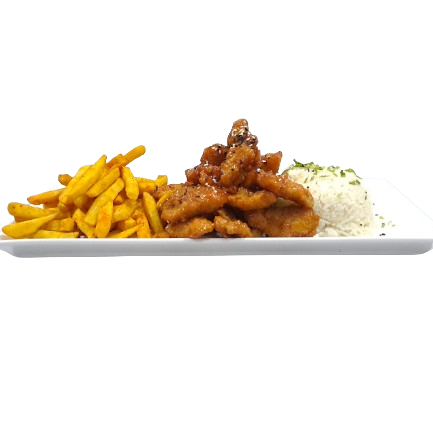 Fajitas de Pollo Empanizadas en Salsa Agridulce