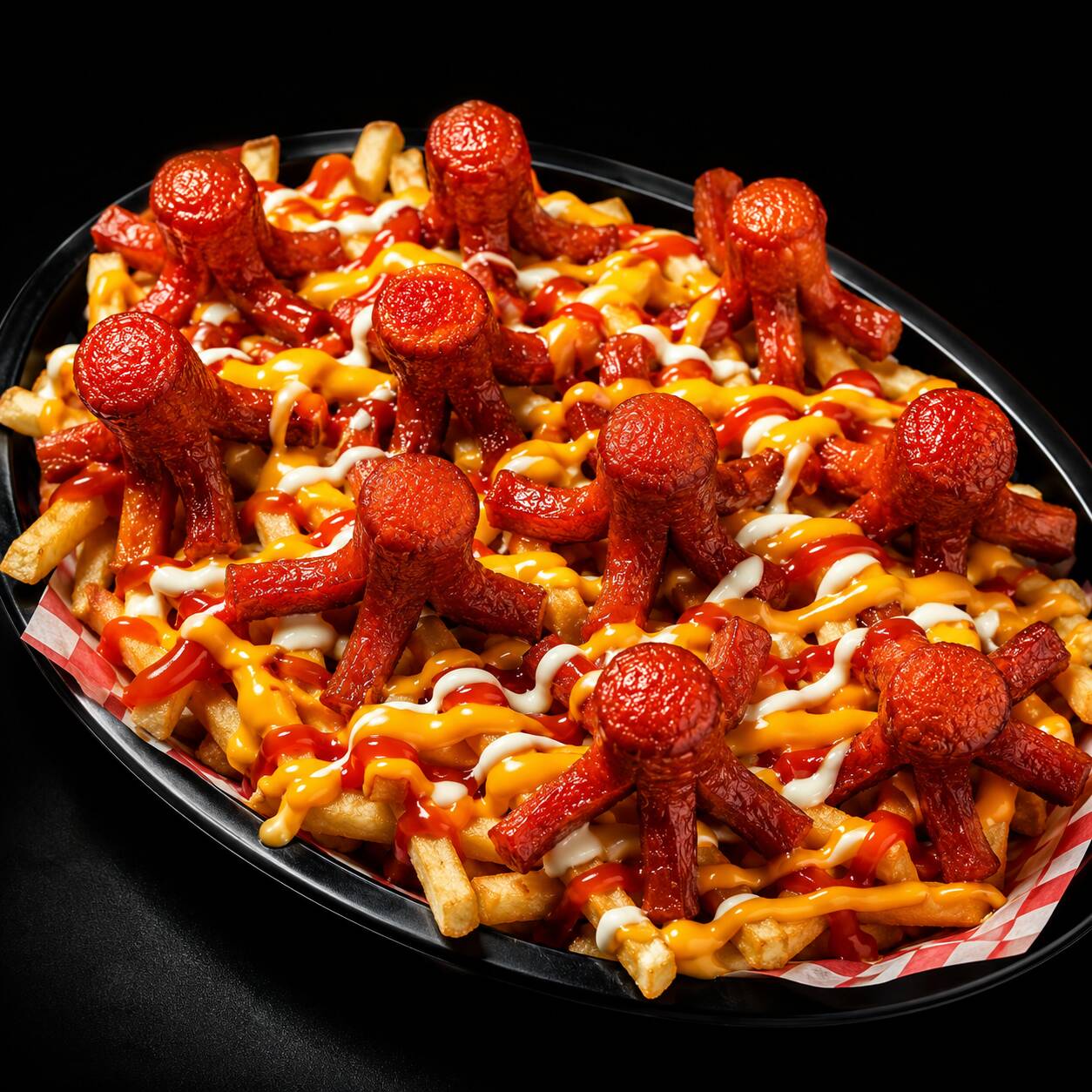 Salchipulpos con Papas