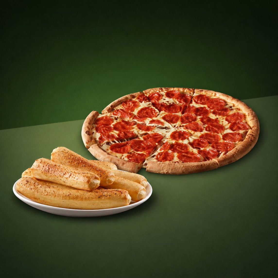 Pizza Grande + Breadsticks ¡GRATIS! a ₡3.490