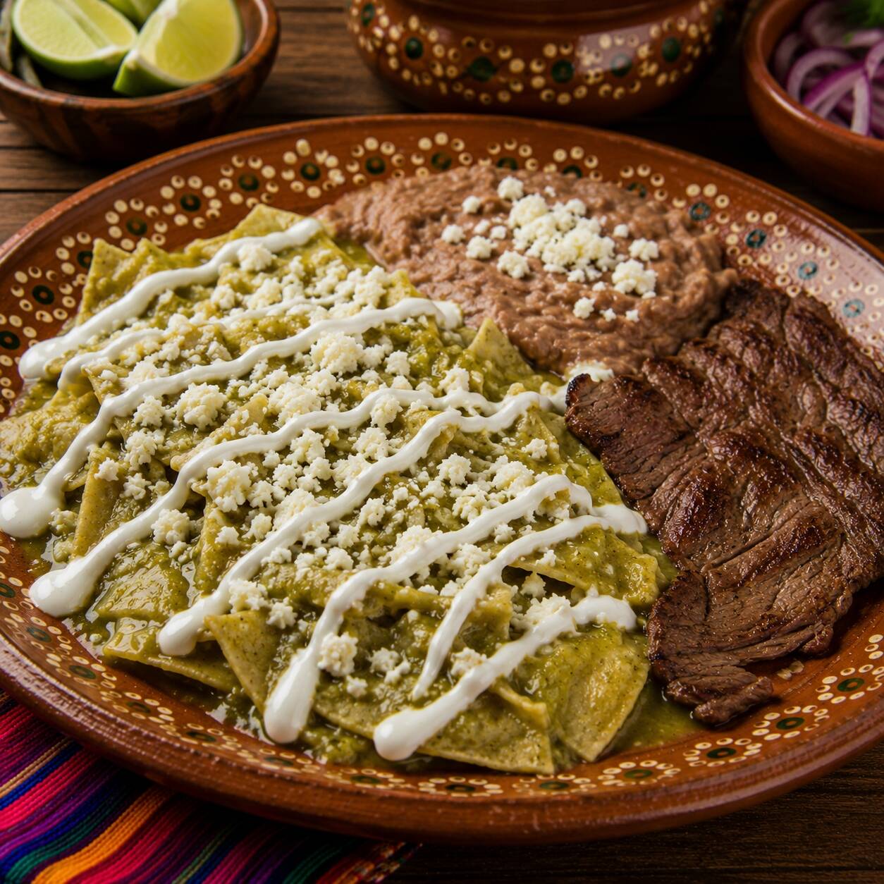 Chilaquiles con carne