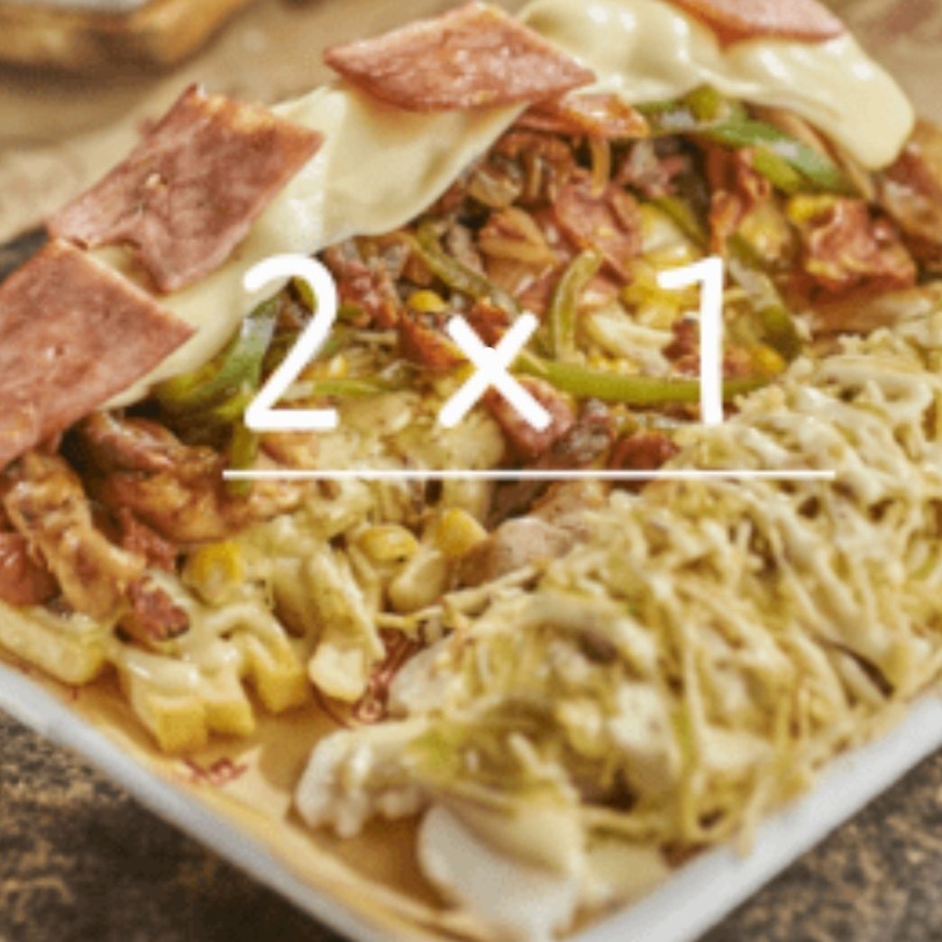 2 X 1 Chuzo de Pollo Gratinado Tocineta Maiz