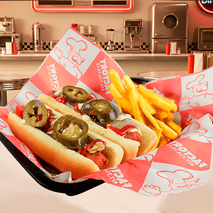 Hot Dogs con Papas Fritas