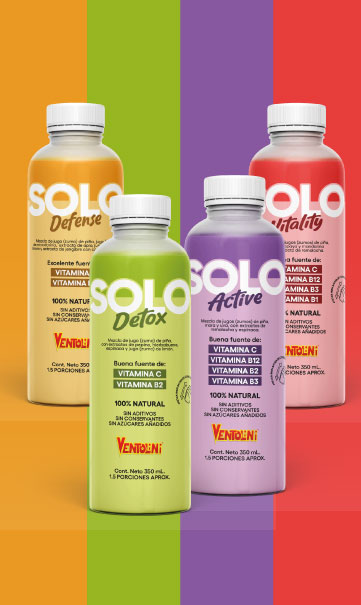 Botellas SOLO 350ML X 4und