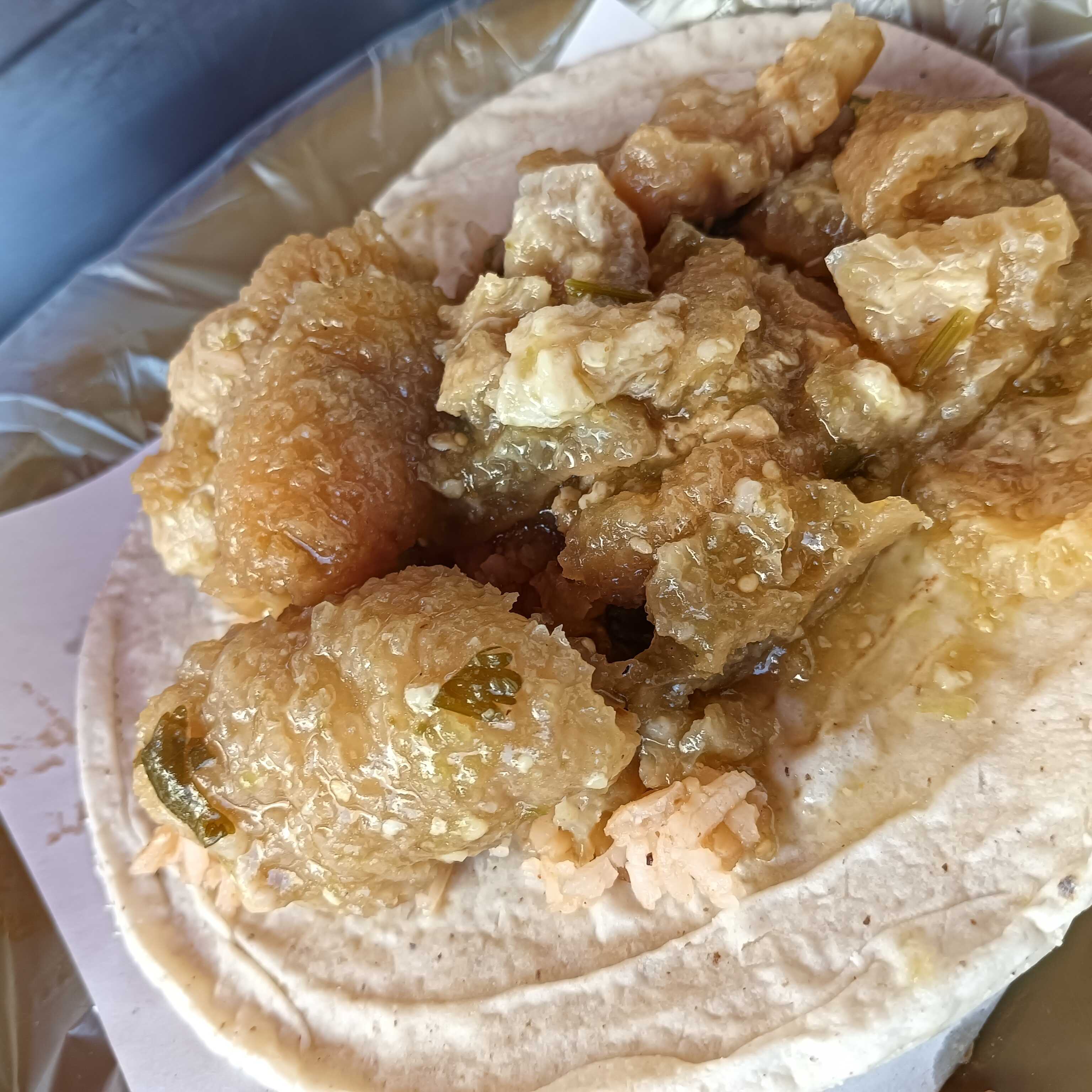 Taco DeChicharron en Salsa Verde