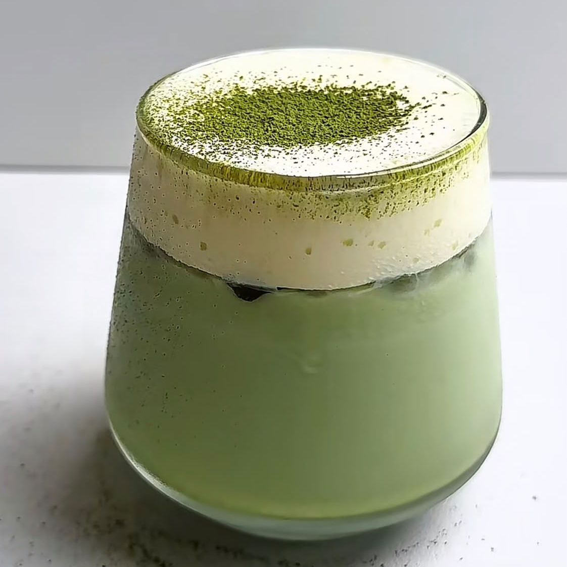 Leche Con Foam De Matcha