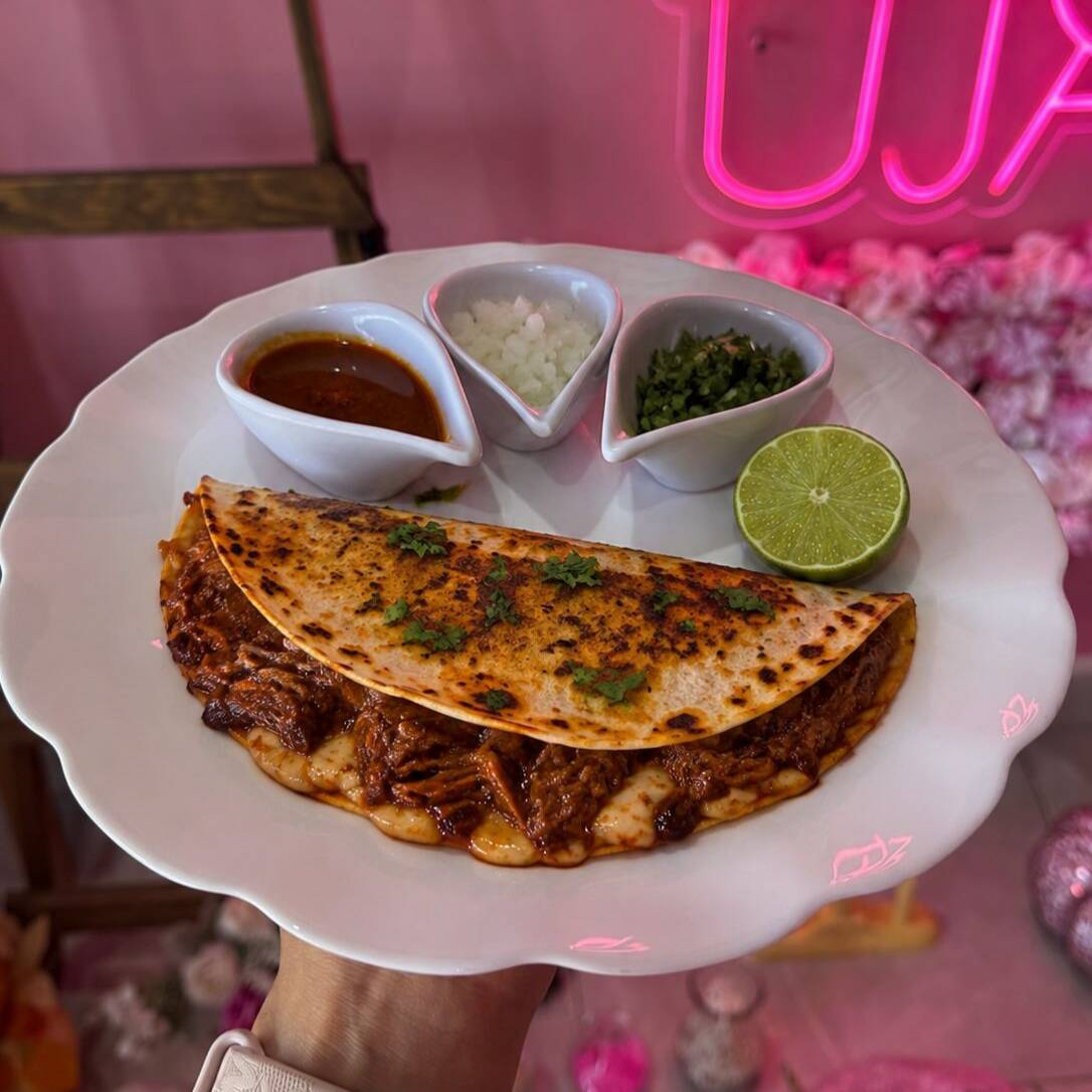 Quesadilla de Harina de Barbacoa