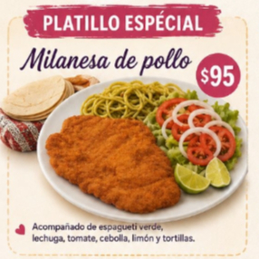 Orden de Milanesa de Res o Pollo