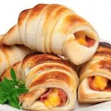 Croissant presunto e queijo.