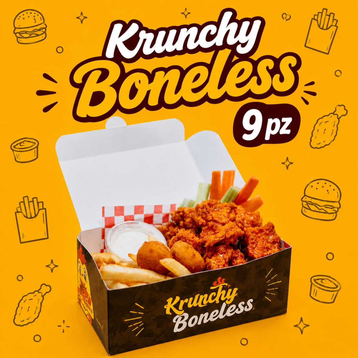 9 KRUNCHY BONELESS