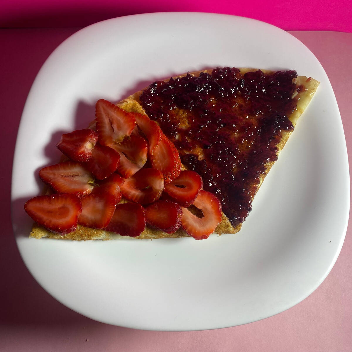 Crepa de Mermelada con Fruta