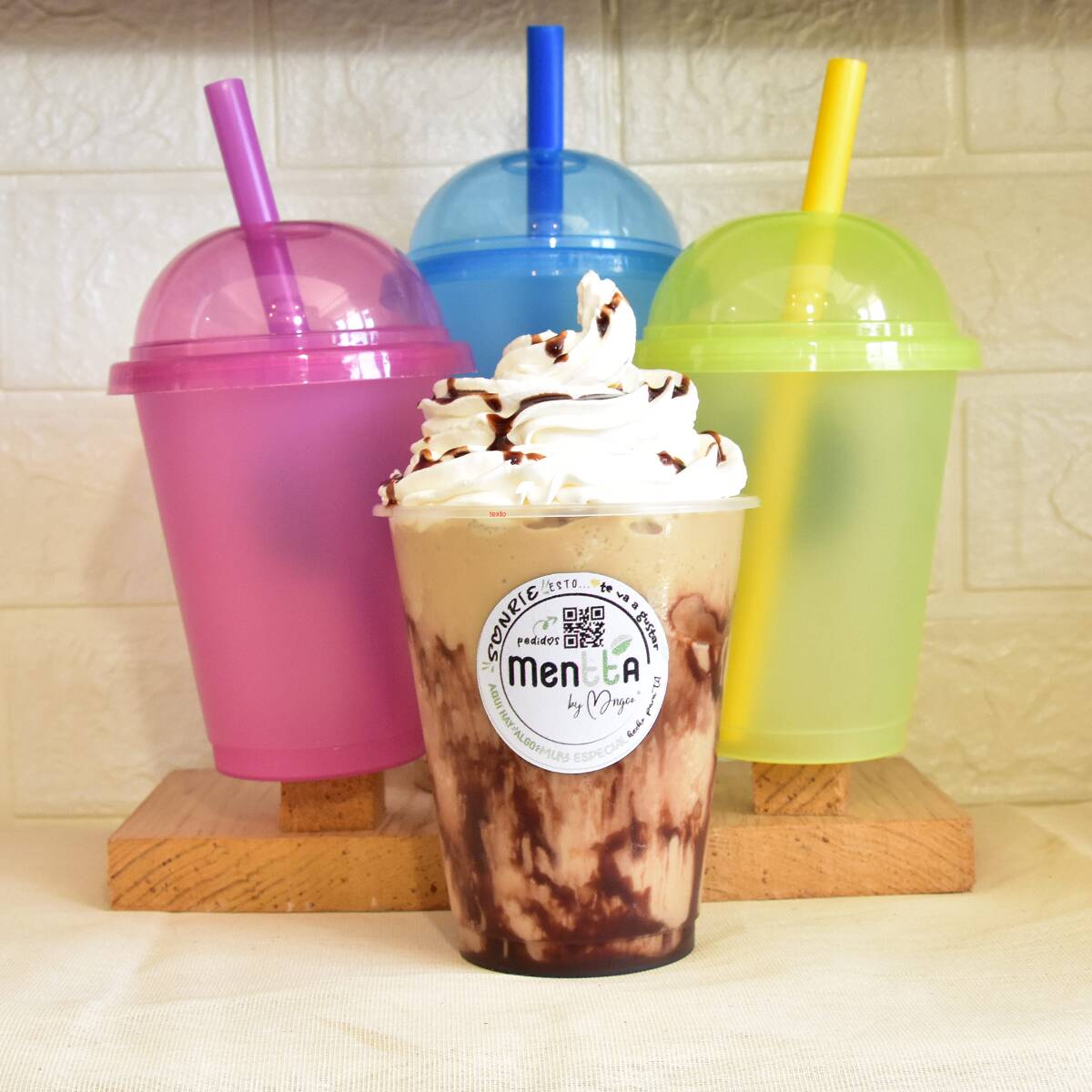 Combo Moca Frappe + Termo con Tapa, 14oz