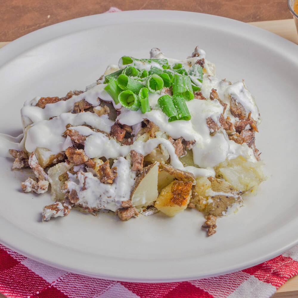 Papa carne Asada