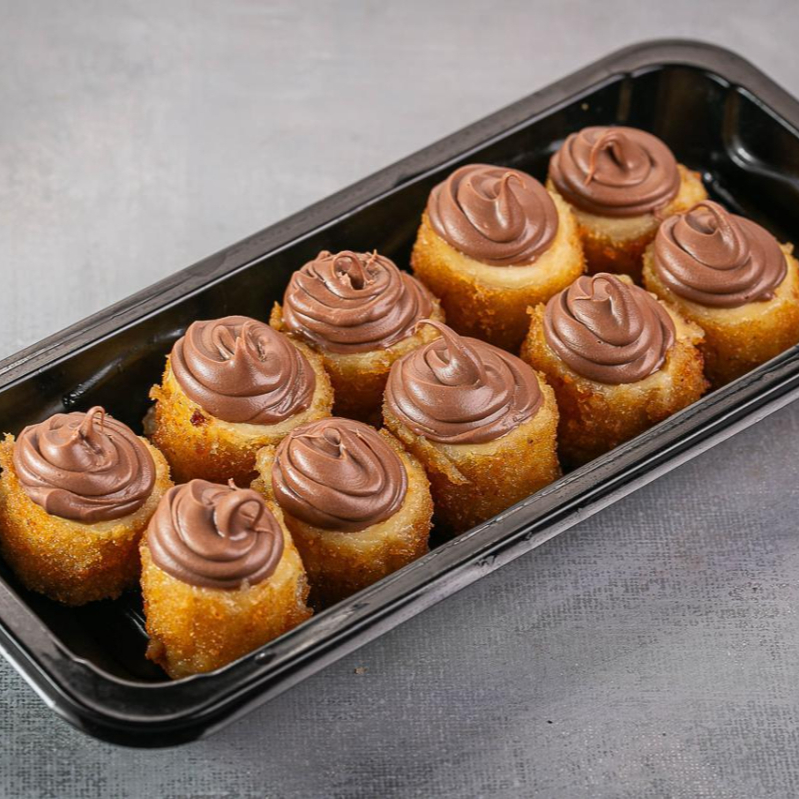 Banana empregada com chocolate