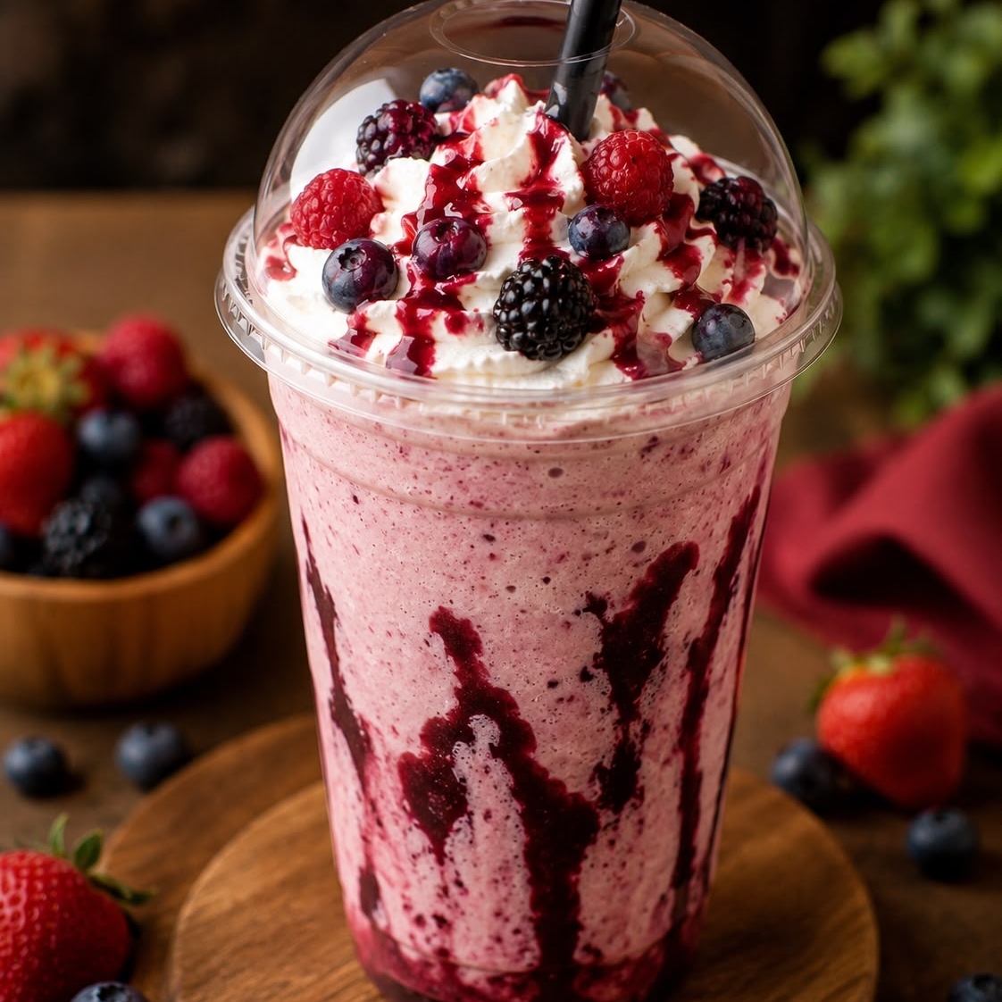 Frappé de Frutos Rojos
